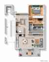 Grundriss Wohnung 4