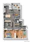 Grundriss Wohneinheiten 6 und 9